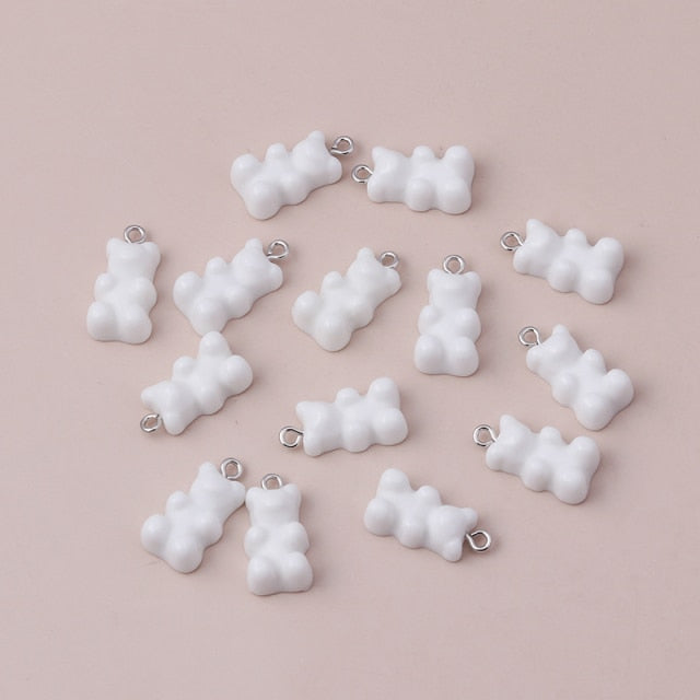 Bear Rabbit Candy Bow Charms for Jewelry Making Diy Earring